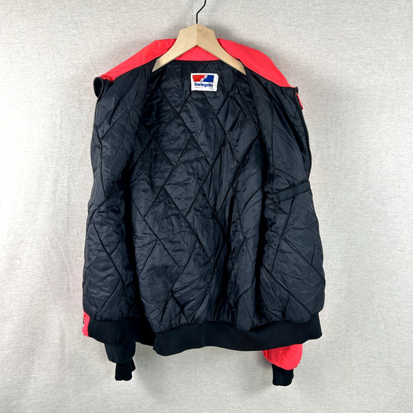 Vintage Swingster Mens Winter Coat Size Large Brute Power BWD BorgWarner 80s 90s - Picture 6 of 11